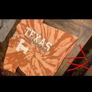 Texas Longhorns custom acid washed T-shirt